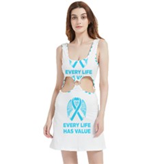 Child Abuse Prevention Support  Velvet Cutout Dress by artjunkie