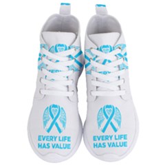 Child Abuse Prevention Support  Women s Lightweight High Top Sneakers by artjunkie