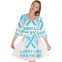 Child Abuse Prevention Support  Velour Kimono Dress View1