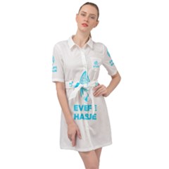 Child Abuse Prevention Support  Belted Shirt Dress by artjunkie