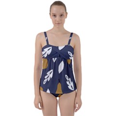 Pattern 10 Twist Front Tankini Set by andStretch