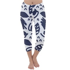 Orchard Leaves Capri Winter Leggings  by andStretch