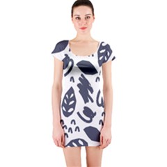 Orchard Leaves Short Sleeve Bodycon Dress by andStretch