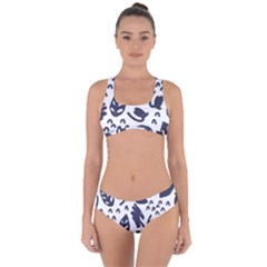 Orchard Leaves Criss Cross Bikini Set by andStretch