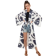 Orchard Leaves Maxi Kimono by andStretch