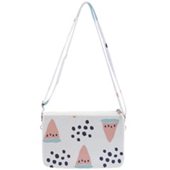 Watermelon Slice Double Gusset Crossbody Bag