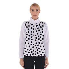  Black And White Seamless Cheetah Spots Winter Jacket by LoolyElzayat