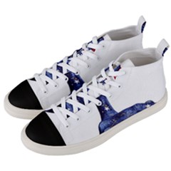 Hush Silence Quiet Secret Silent Men s Mid-top Canvas Sneakers