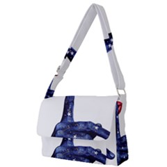 Hush Silence Quiet Secret Silent Full Print Messenger Bag (l)