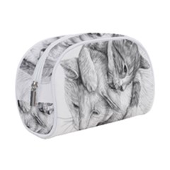 Cat Drawing Art Makeup Case (small)