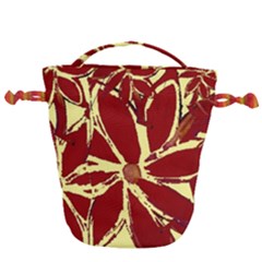 Flowery Fire Drawstring Bucket Bag by Janetaudreywilson