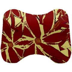 Flowery Fire Head Support Cushion by Janetaudreywilson