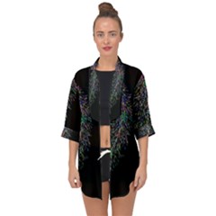 Galaxy Space Open Front Chiffon Kimono