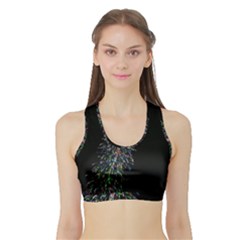 Galaxy Space Sports Bra With Border
