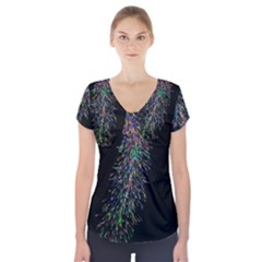 Galaxy Space Short Sleeve Front Detail Top