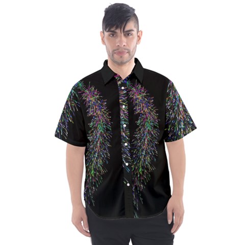 Galaxy Space Men s Short Sleeve Shirt by Sabelacarlos