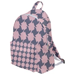 Retro Pink And Grey Pattern The Plain Backpack by MooMoosMumma