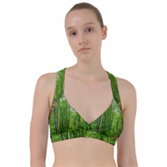 In The Forest The Fullness Of Spring, Green, Sweetheart Sports Bra by MartinsMysteriousPhotographerShop