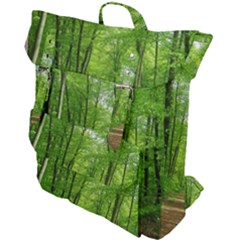 In The Forest The Fullness Of Spring, Green, Buckle Up Backpack by MartinsMysteriousPhotographerShop