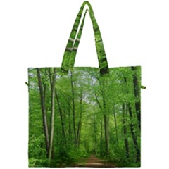 In The Forest The Fullness Of Spring, Green, Canvas Travel Bag by MartinsMysteriousPhotographerShop