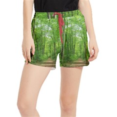 In The Forest The Fullness Of Spring, Green, Runner Shorts by MartinsMysteriousPhotographerShop
