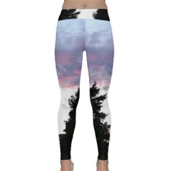 Colorful Overcast, Pink,violet,gray,black Classic Yoga Leggings by MartinsMysteriousPhotographerShop