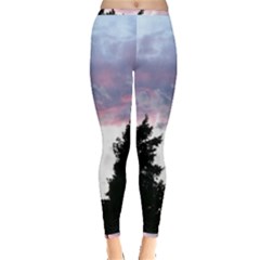 Colorful Overcast, Pink,violet,gray,black Inside Out Leggings by MartinsMysteriousPhotographerShop