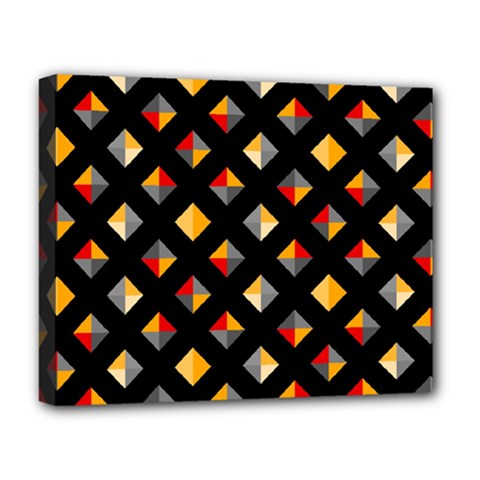 Geometric Diamond Tile Deluxe Canvas 20  X 16  (stretched) by tmsartbazaar