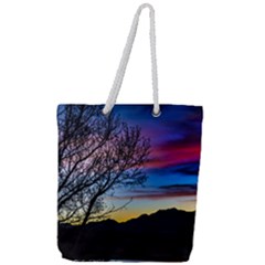 Sunset Landscape Scene, San Juan Province, Argentina003 Full Print Rope Handle Tote (large) by dflcprintsclothing