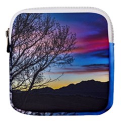 Sunset Landscape Scene, San Juan Province, Argentina003 Mini Square Pouch by dflcprintsclothing