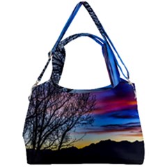 Sunset Landscape Scene, San Juan Province, Argentina003 Double Compartment Shoulder Bag by dflcprintsclothing