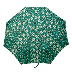 Cherry Blossom Forest Of Peace And Love Sakura Folding Umbrellas by pepitasart