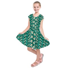 Cherry Blossom Forest Of Peace And Love Sakura Kids  Short Sleeve Dress by pepitasart