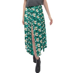 Cherry Blossom Forest Of Peace And Love Sakura Velour Split Maxi Skirt by pepitasart