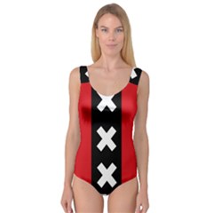 Vertical Amsterdam Flag Princess Tank Leotard  by abbeyz71