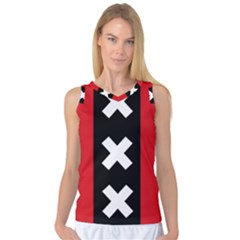 Vertical Amsterdam Flag Women s Basketball Tank Top by abbeyz71