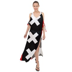 Vertical Amsterdam Flag Maxi Chiffon Cover Up Dress by abbeyz71