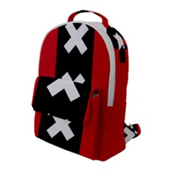 Vertical Amsterdam Flag Flap Pocket Backpack (large) by abbeyz71