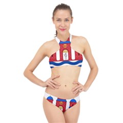 Lesser Coat Of Arms Of Copenhagen High Neck Bikini Set by abbeyz71