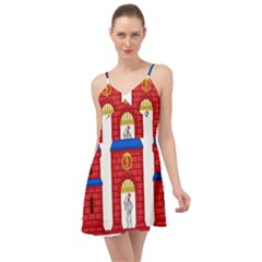 Lesser Coat Of Arms Of Copenhagen Summer Time Chiffon Dress by abbeyz71