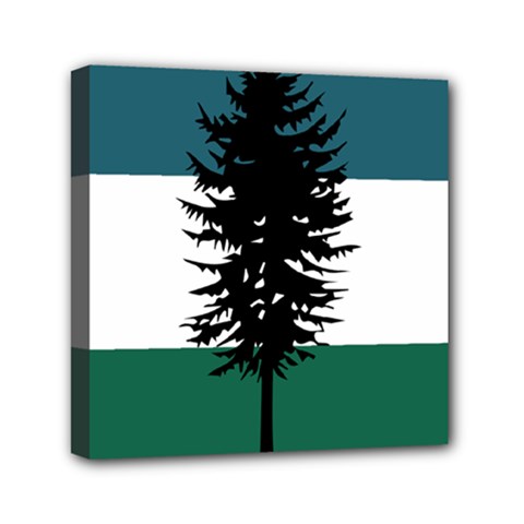 Flag Of Cascadia  Mini Canvas 6  X 6  (stretched) by abbeyz71