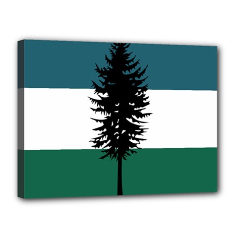 Flag Of Cascadia  Canvas 16  X 12  (stretched) by abbeyz71