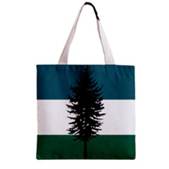 Flag Of Cascadia  Zipper Grocery Tote Bag by abbeyz71