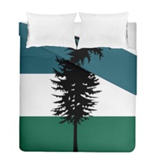 Flag Of Cascadia  Duvet Cover Double Side (full/ Double Size) by abbeyz71