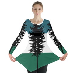 Flag Of Cascadia  Long Sleeve Tunic  by abbeyz71