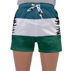 Flag Of Cascadia  Sleepwear Shorts by abbeyz71