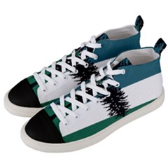 Flag Of Cascadia  Men s Mid-top Canvas Sneakers by abbeyz71