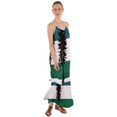 Flag Of Cascadia  Cami Maxi Ruffle Chiffon Dress by abbeyz71