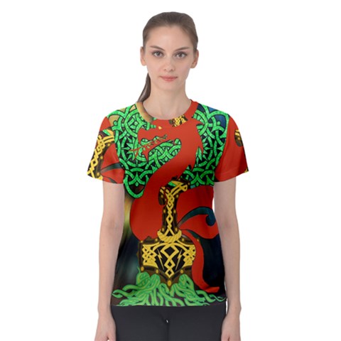 Ragnarok Dragon Monster Women s Sport Mesh Tee by HermanTelo