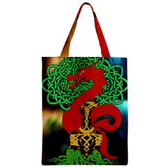 Ragnarok Dragon Monster Zipper Classic Tote Bag by HermanTelo